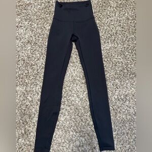 Lululemon Wunder Train High Rise Black Legging 28"